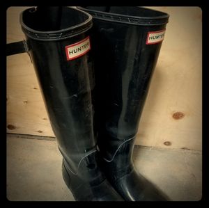Hunter classic black rain boots